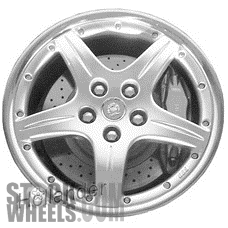 Picture of Jaguar XJ8 (2002-2003) 18x9 Aluminum Alloy Silver with Polished Edge 5 Spoke [59724B]