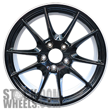 Picture of Porsche CAYMAN (2014-2016) 20x8 Aluminum Alloy Black with Machined Edge 5 Double Spoke [67430C]
