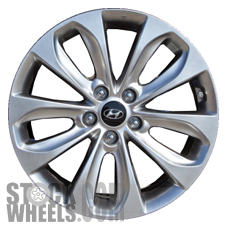 Picture of Hyundai SONATA (2011-2013) 18x7.5 Aluminum Alloy Chrome  (for use with TPMS Sensor) 5 Split Spoke [70804A]