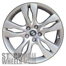 Picture of Hyundai VERACRUZ (2012) 18x7 Aluminum Alloy Chrome  (for use with TPMS Sensor) 5 Double Spoke [70823A]