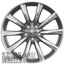 Picture of Lexus IS-F (2008-2014) 19x9 Aluminum Alloy Polished 10 Spoke [74207A]