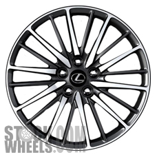 Picture of Lexus LS460 (2013-2017) 19x8 Aluminum Alloy Gloss Black 20 Spoke [74286]