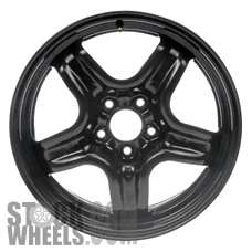 Picture of Pontiac G6 (2007-2010) 17x7 Steel Black 5 Spoke [08075]