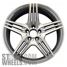 Picture of Mercedes CLS-CLASS (2009-2011) 19x8.5 Aluminum Alloy Machined with Charcoal 5 Triple Spoke [85066]