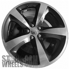 Picture of Dodge CHALLENGER (2013-2014) 20x8 Aluminum Alloy Polished with Black 5 Spoke [02618]