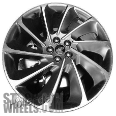 Picture of Lincoln NAUTILUS (2019-2020) 21x9 Aluminum Alloy Machined with Hyper Silver 10 Spoke [10218]