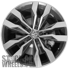 Picture of Volkswagen TIGUAN (2019-2020) 20x8.5 Aluminum Alloy Gloss Black 5 Double Spoke [70049]